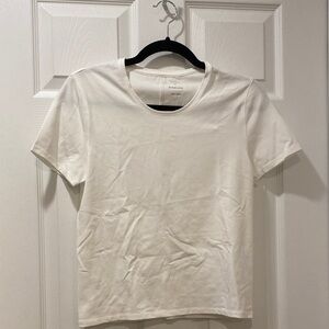 Everlane The Form Tee in White - Size M